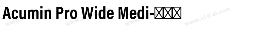 Acumin Pro Wide Medi字体转换